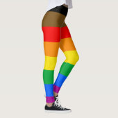 Leggings Indicateur de la fierté LGBTQ (8 bandes) (Droite)