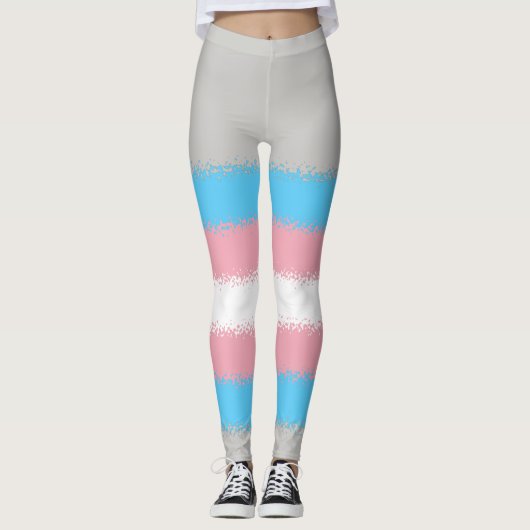 Leggings Indicateur de la Trans Pride (Devant)