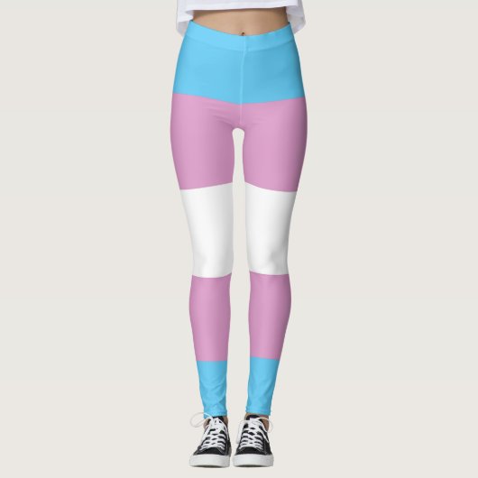 Leggings Indicateur de la Trans Pride (Devant)