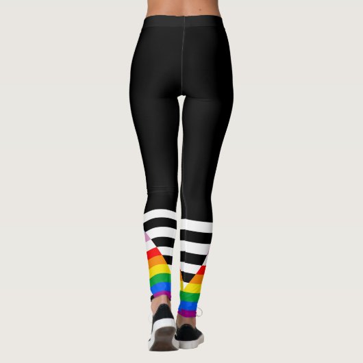 Leggings Indicateur de progrès de l'ally Pride LGBTQ (Dos)