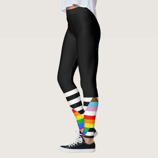 Leggings Indicateur de progrès de l'ally Pride LGBTQ (Gauche)