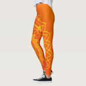 Leggings Indien Mandala Jaune Orange (Gauche)
