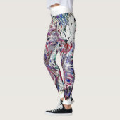Leggings Indigo avec White (Gauche)