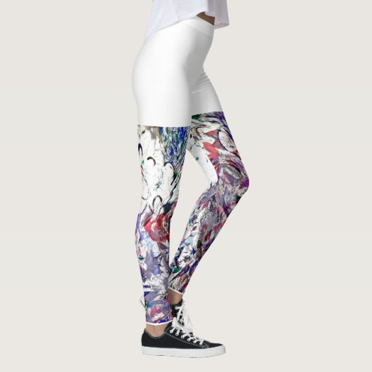 Leggings Indigo et blanc (Droite)