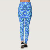 Leggings Indonésien Batik Motif Megamendung Blue Clouds (Dos)