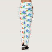 Leggings Infinity with Rainbow Jellyfish (Dos)