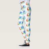 Leggings Infinity with Rainbow Jellyfish (Gauche)
