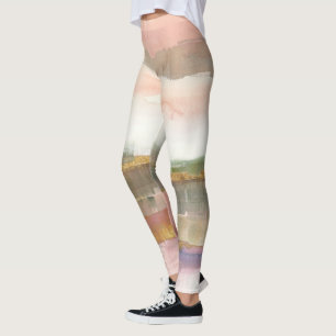 Leggings Influence de culture d'or de ligne et de couleur