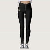 Leggings Inga or blanc écriture Hose (Devant)