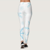 Leggings Inhabituel, délicat motif de flocon de neige (Dos)