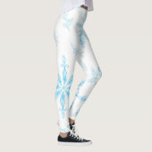 Leggings Inhabituel, délicat motif de flocon de neige (Droite)