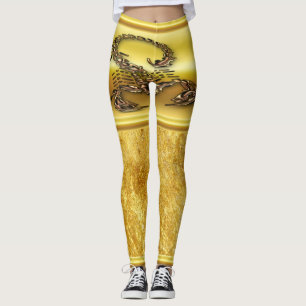 Leggings Insecte très venimeux toxique en bronze de