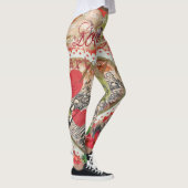 Leggings Inséparables Heart Red Art Collage (Droite)