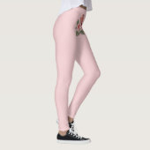 Leggings Inséparables roses mignons et Roses floraux (Droite)