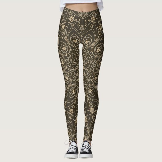 Leggings Inspirations de paon (Devant)