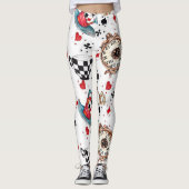 Leggings Inspiré Par Alice In Wonderland (Devant)