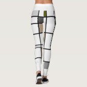 Leggings Inspiré par Mondrian 3 (Dos)