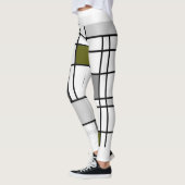 Leggings Inspiré par Mondrian 3 (Gauche)