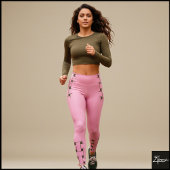 Leggings Interlace Motif - Illusion