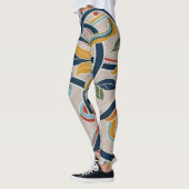 Leggings Interwoven Vines in Vibrant Harmony (Gauche)