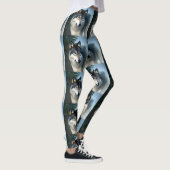 Leggings Intrépide Loup De L'Arctique, Légendes (Droite)