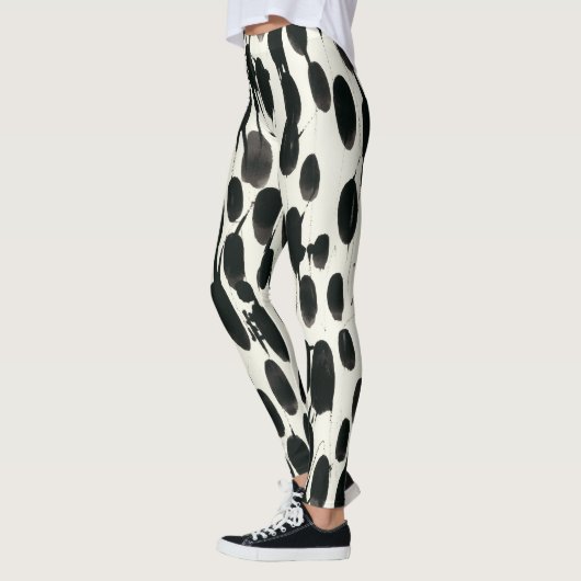 Leggings Invariable I | Aquarelle noire 2 (Gauche)