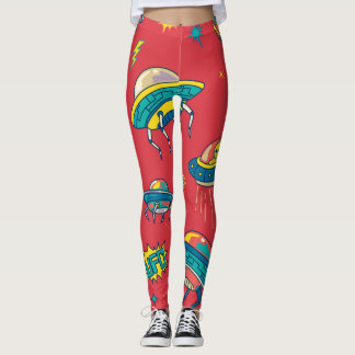 Leggings Inventaires d'espace UFO rétro