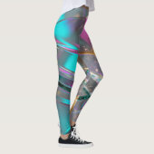 Leggings Iridescent Rainbow  - Holographic Glitter  (Droite)