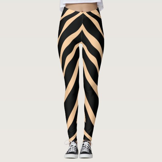 Leggings iris black linear towy (Devant)