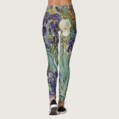 Leggings Iris de Van Gogh Peinture Impressionniste (Dos)