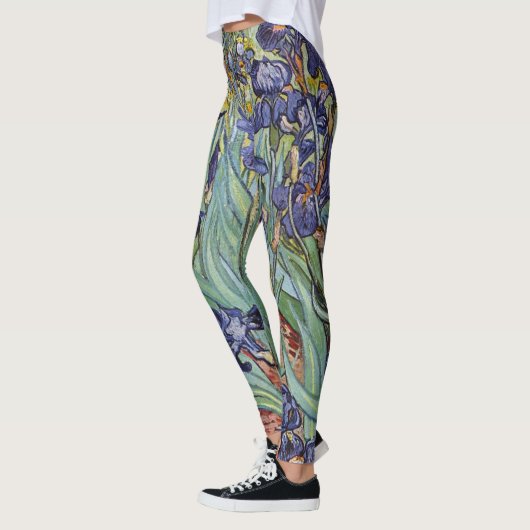 Leggings Iris de Van Gogh Peinture Impressionniste (Gauche)