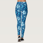 Leggings Iris de William Morris et lis, bleu d'indigo (Dos)
