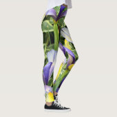 Leggings Iris jaunes et violets (Droite)
