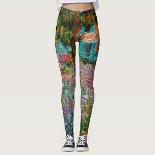 Leggings Irises Monet Garden Fleurs Giverny