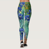 Leggings Irises Vincent Van Gogh Fleurs Bleues Nature Art (Dos)