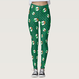 Leggings Irish Kisses Jour de la Saint Patrick mignon