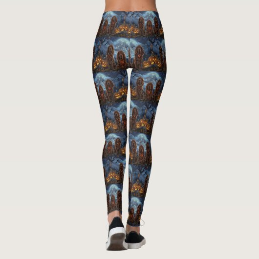 Leggings Irish Red Setter Halloween Éffrayant (Dos)
