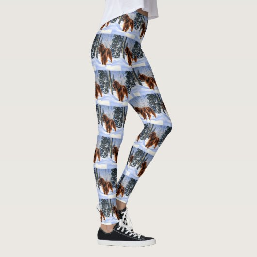 Leggings Irish Setter Let It Neige Christmas (Droite)
