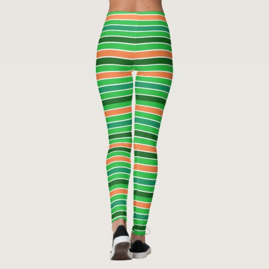 Leggings Irish Stripes Green St Patrick's Day (Dos)