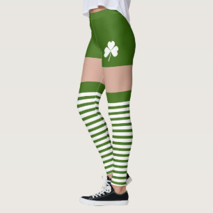 Leggings Irlandais shamrock Green Jour de la Saint Patrick 