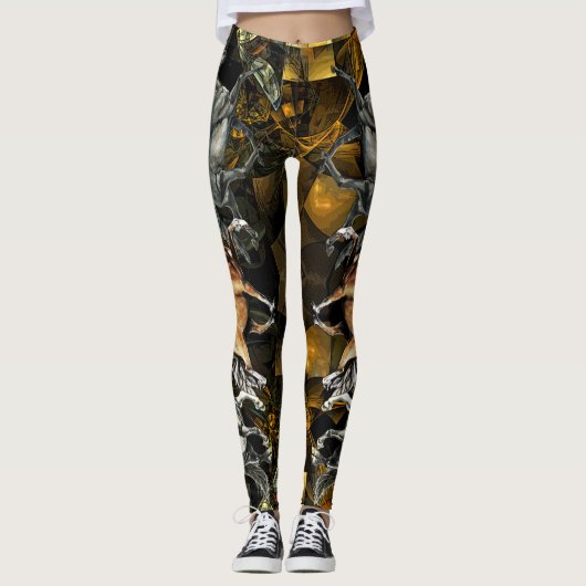 Leggings Islandais en marche (Devant)