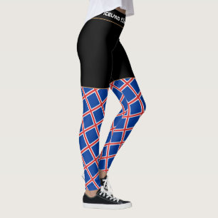 Leggings Islande & Islande Drapeau, fan de voyages/sports