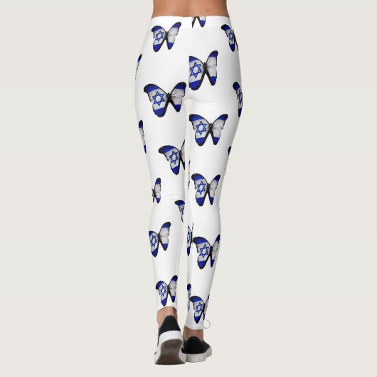 Leggings Israel Flag Butterfly (Dos)