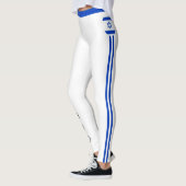 Leggings Israël & Israël Drapeau mode, Voyage/Sport fan Leg (Gauche)