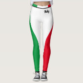 Leggings Italie Drapeau italien Rouge Blanc Vert Italia Fem (Devant)