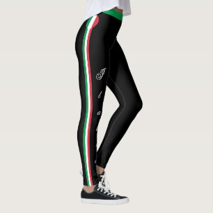 Leggings Italie & Italie Drapeau mode, fans de voyage/sport