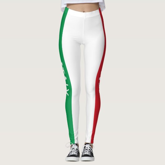 Leggings Italie Style drapeau national (Devant)