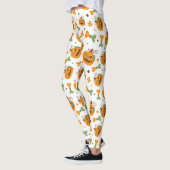 Leggings Jack-o-Lantern & Bones Éffrayant Halloween Party (Gauche)