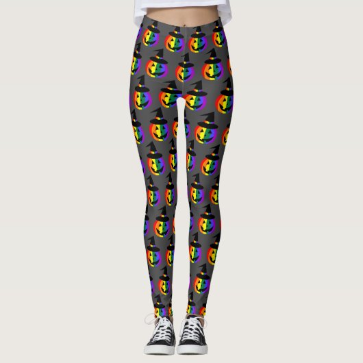 Leggings Jack-O'-Lantern Fierté LGBT+ (Devant)