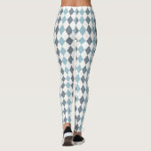 Leggings Jacquard bleu (Dos)